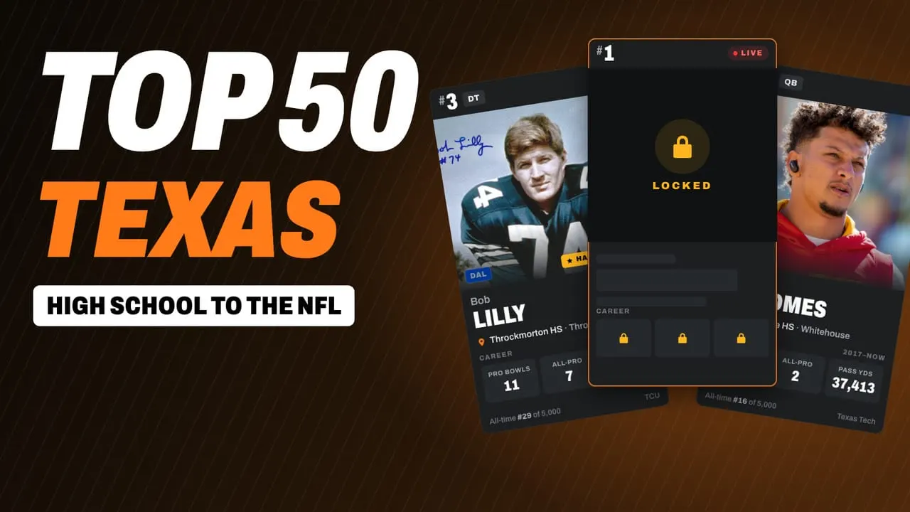 The Greatest NFL Players by State, Ranked by High School