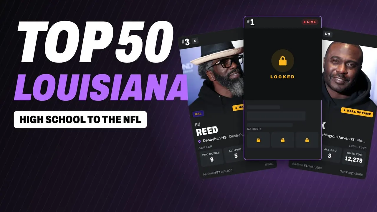 The 50 Greatest NFL Players from Louisiana High Schools, Ranked by Ainsworth Sports