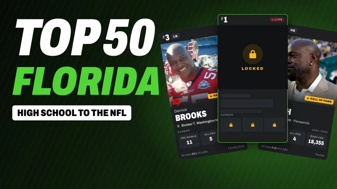 The 50 Greatest NFL Players from Florida High Schools, Ranked by Ainsworth Sports