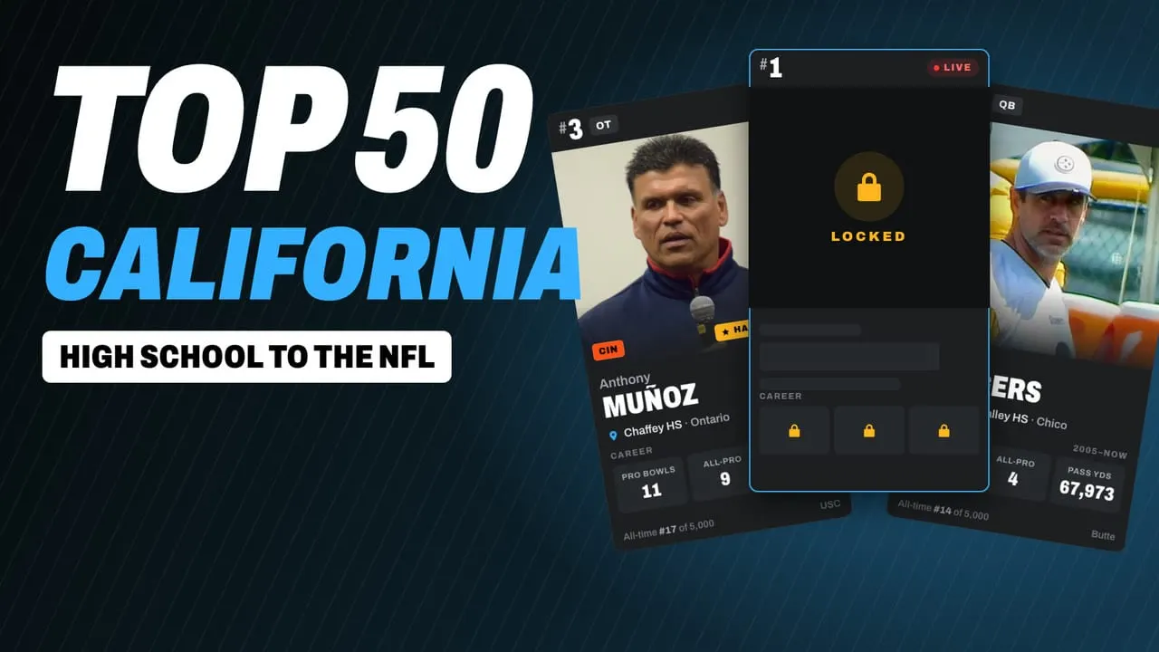 The 50 Greatest NFL Players from California High Schools, Ranked by Ainsworth Sports