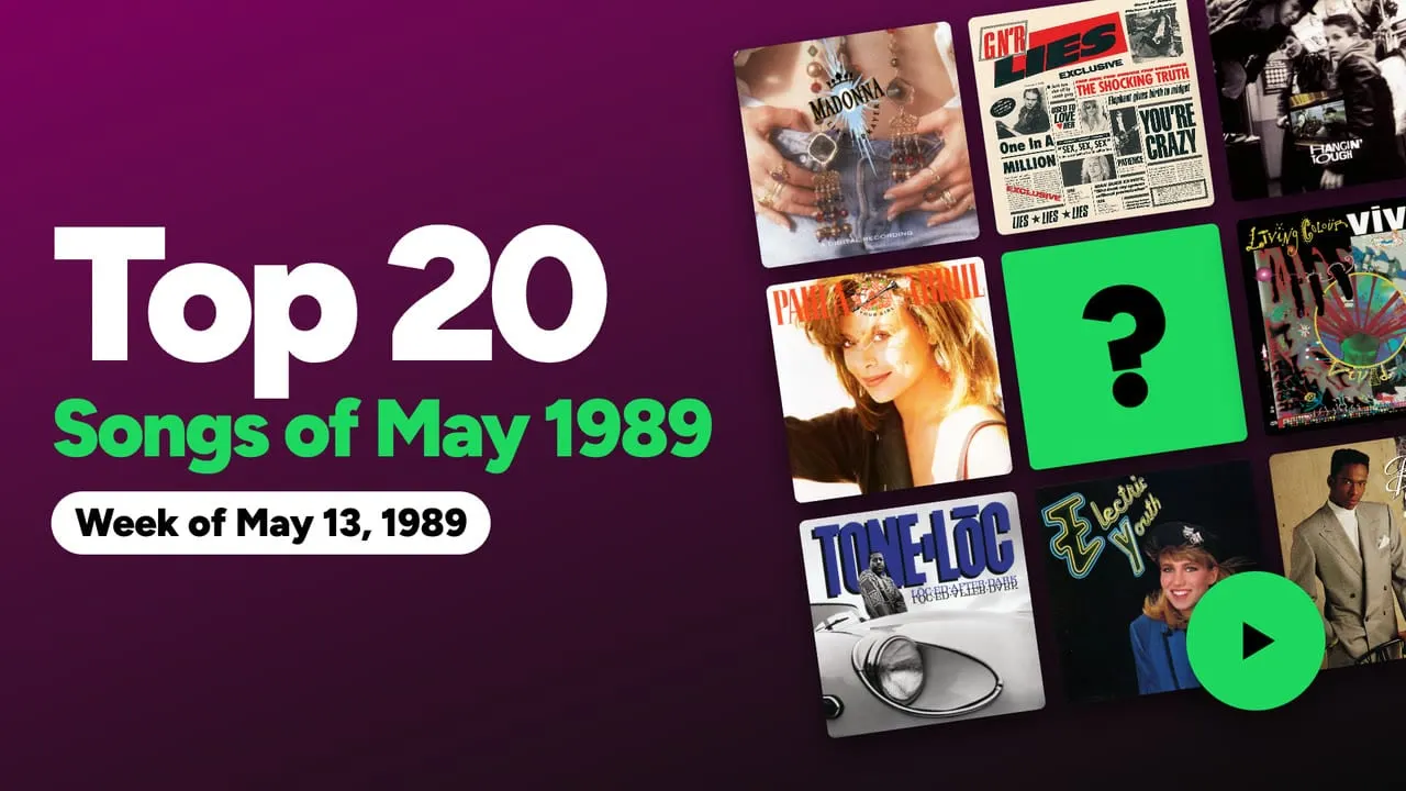 Billboard Hot 100 Weeks of 1989, Counted Down